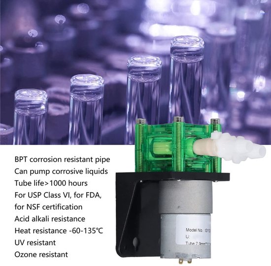 Peristaltische Pomp Hoogstromend - Titratiepomp - BPT-buis - 700 Ml per Minuut - Duurzaam - Klein Formaat — afbeelding 2