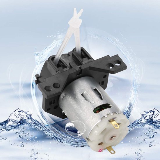 Peristaltische Pomp, Pompen & Filters Luchtpomp Accessoires DC12V/24V Doseerpomp DIY Peristaltische Buiskop voor Aquarium Lab Chemische Analyse (Zwart 12v 1 * 3) — afbeelding 3