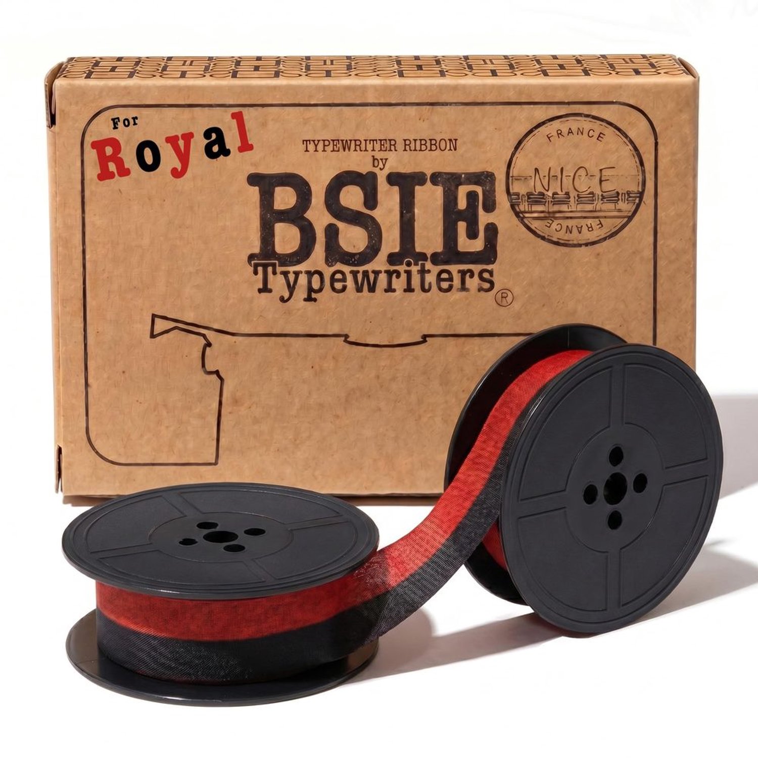 Typewriter Ribbon - Zwart en Rood