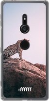 6F hoesje - geschikt voor Sony Xperia XZ2 -  Transparant TPU Case - Leopard #ffffff