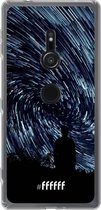 6F hoesje - geschikt voor Sony Xperia XZ2 -  Transparant TPU Case - Starry Circles #ffffff