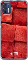 6F hoesje - geschikt voor Motorola Moto G9 Plus -  Transparant TPU Case - Sweet Melon #ffffff