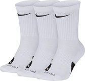 Nike Elite Crew 3-Paar Sokken Wit Zwart Sokmaten EU : 34-38