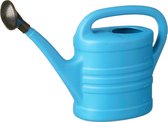 Gieter blauw kunststof 10 liter met broeskop/sproeikop - tuinplanten gieter