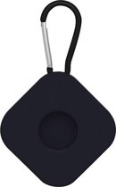 Apple AirTag Hoesje - Mobigear - Shockproof Serie - Siliconen Sleutelhanger - Zwart - Hoesje Geschikt Voor Apple AirTag