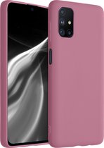 kwmobile telefoonhoesje voor Samsung Galaxy M51 - Hoesje voor smartphone - Back cover in roestig roze