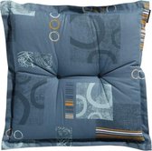 Madison - Zitkussen - Universeel - 50x50 cm - Bob Blue - Hocker -  Blauw