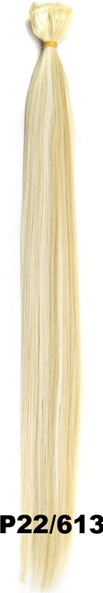 Clip in hairextensions 7 set straight blond - P22/613