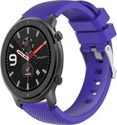 Siliconen Smartwatch bandje - Geschikt voor  Xiaomi Amazfit GTR silicone band - paars - 47mm - Horlogeband / Polsband / Armband