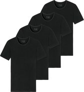 Schiesser Heren t-shirt met ronde hals 4 pack - 95/5 - Organic Cotton