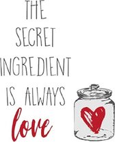 Crearreda Muursticker Love Quote 55 X 45 Cm Vinyl 7-delig