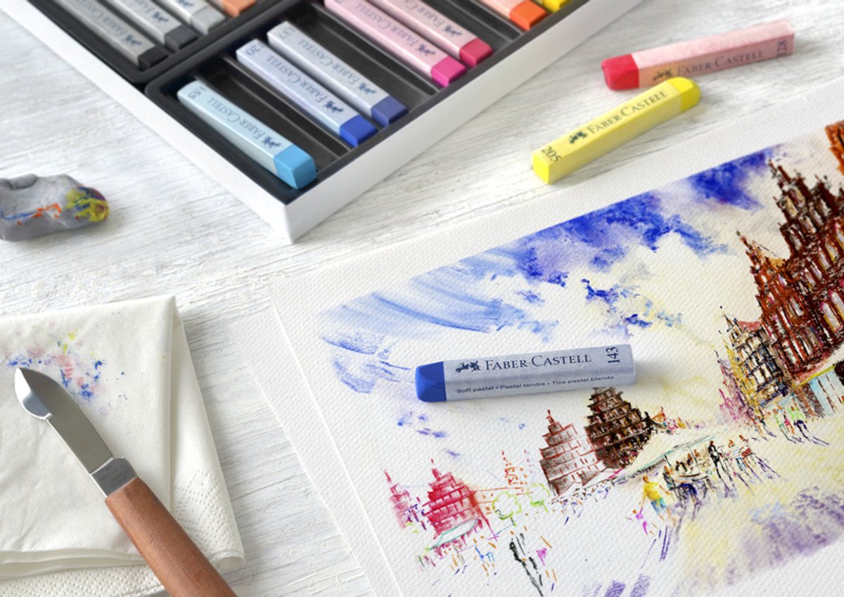 Faber-Castell pastelkrijt - Creative Studio - softpastel - 36 stuks - assorti kleuren - FC-128336 — cadeau in Hobby - foto 5
