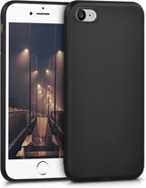kwmobile telefoonhoesje voor Apple iPhone SE (2022) / SE (2020) / 8 / 7 - Hoesje voor smartphone - Back cover in metallic zwart