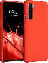 kwmobile telefoonhoesje voor OnePlus Nord - Hoesje met siliconen coating - Smartphone case in mandarijn oranje
