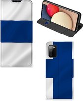 Hoesje Geschikt voor Samsung Galaxy M02s | A02s Bookcase Finse Vlag