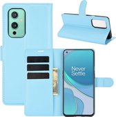 Book Case - OnePlus 9 Hoesje - Lichtblauw