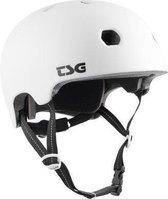 TSG Meta Solid color skateboard helm satin white