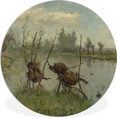 Nids de canard - Peinture de Paul Joseph Constantin Plaque murale en plastique circulaire