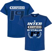 Inter Milan Kampioens T-Shirt Campioni 19 - Blauw - Kinderen - 152