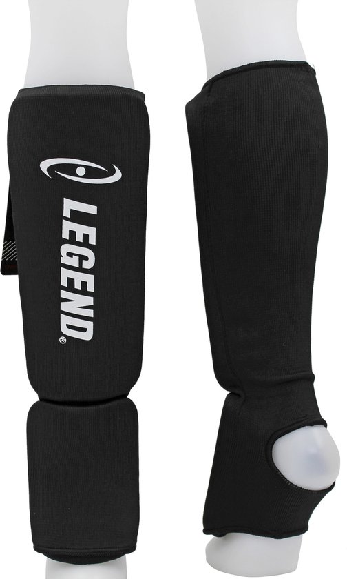 Scheenbeschermers Legend Easy Kids/Volwassenen Zwart Elastisch S