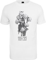 Mister Tee Heren Tshirt -XL- Don't Wait Rose Wit