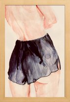JUNIQE - Poster met houten lijst The Turn -13x18 /Zwart