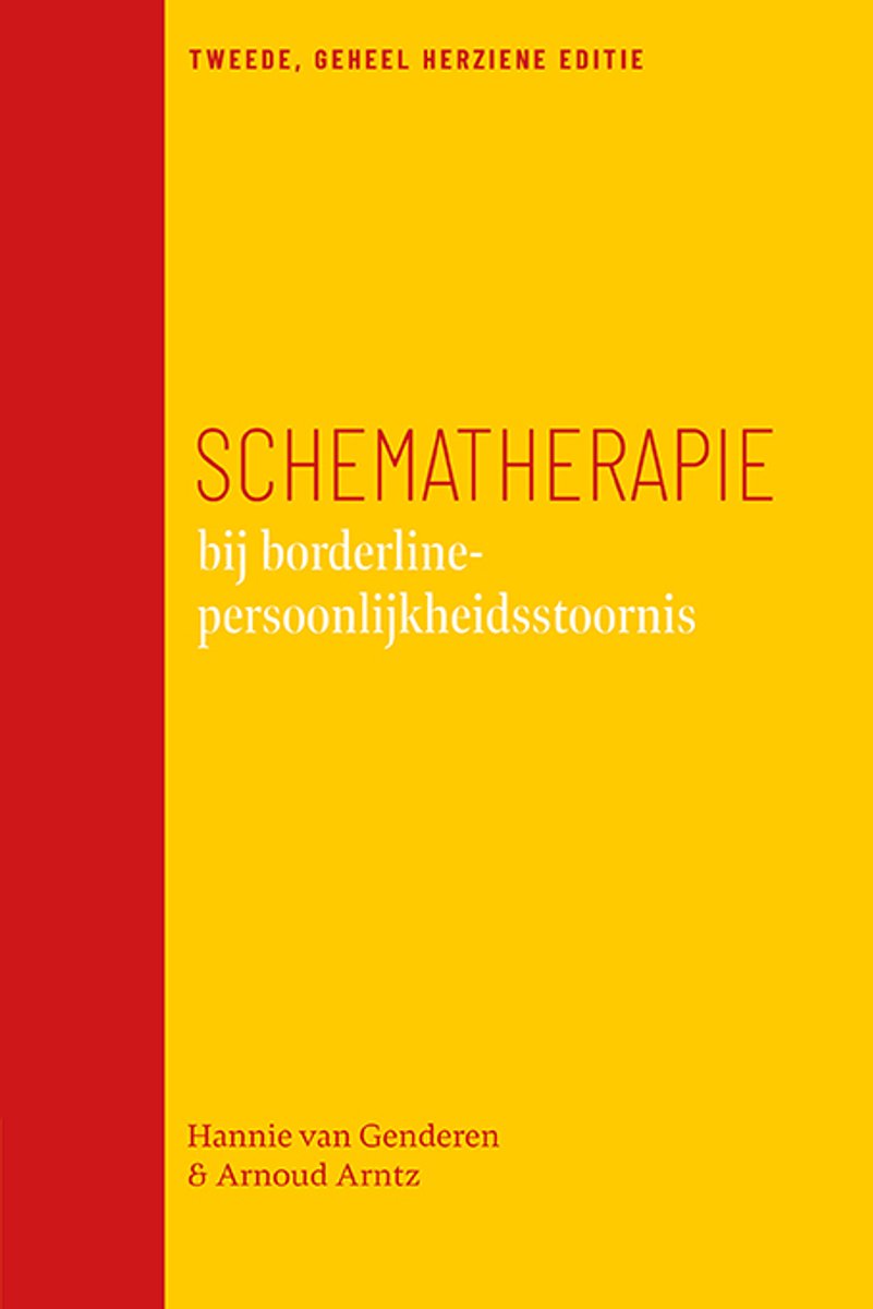 Omslag van Schematherapie bij borderline-persoonlijkheidsstoornis