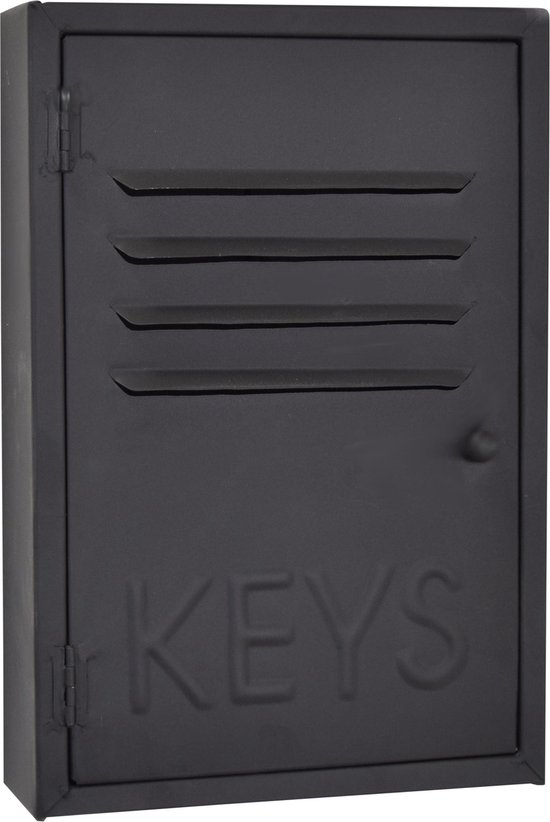 LOFT42 Keys Metalen sleutelkastje Zwart - Industrieel 30x20x6,5 | bol.com