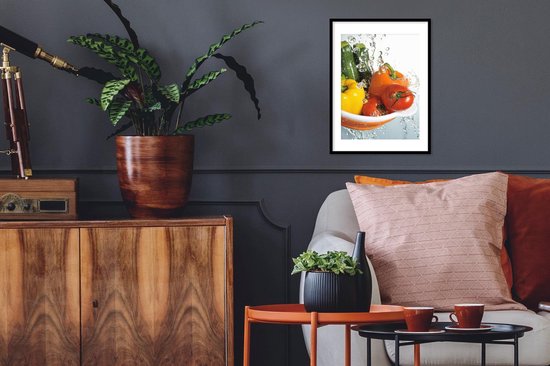 Cadre photo avec affiche - Légumes - Water - Passoire - 30x40 cm - Cadre pour affiche