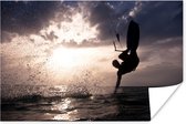 Poster Kitesurf homme papier 90x60 cm - Tirage photo sur Poster (décoration murale salon / chambre)
