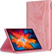 Voor Lenovo Tab P11 Pro TB-J716F/J706F Marmeren Doek Textuur TPU Horizontale Flip Lederen Case met Houder & Slaap/Wake-up Functie (Roze)