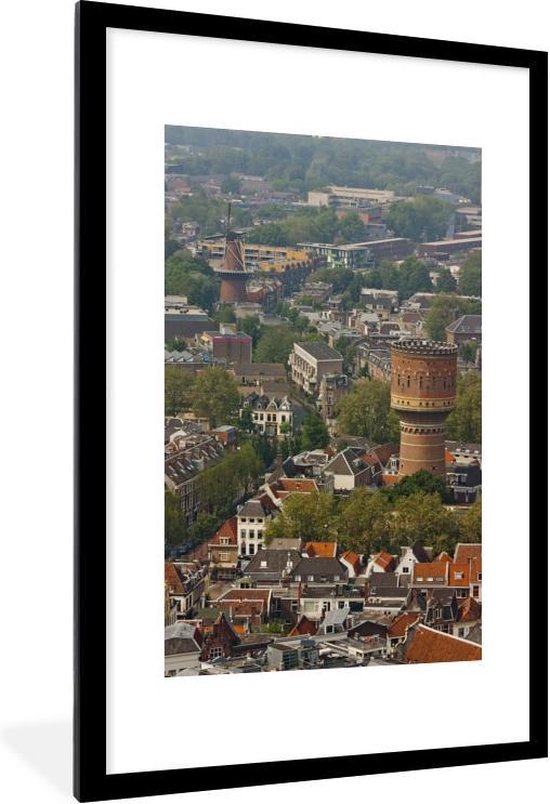 Fotolijst incl. Poster - Skyline - Utrecht - Domtoren - 80x120 cm -  Posterlijst | bol.com