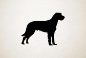 Silhouette hond - Slovakian Rough-haired Pointer - Slowaakse Ruwharige Wijzer - M - 60x77cm - Zwart - wanddecoratie