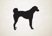 Silhouette hond - Cretan Hound - Kretenzische hond - XS - 25x28cm - Zwart - wanddecoratie