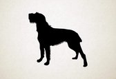 Silhouette hond - Cesky Fousek - S - 45x47cm - Zwart - wanddecoratie
