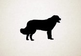 Silhouette hond - Bucovina Shepherd Dog - Bucovina-herdershond - M - 56x90cm - Zwart - wanddecoratie
