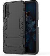Shockproof PC + TPU Case voor Huawei Honor 20, met houder (zwart)