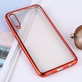 Ultradunne galvaniseren Soft TPU beschermende achterkant van de behuizing voor Huawei Honor 9X (rood)