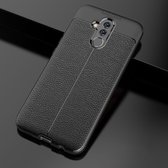 Litchi Texture TPU schokbestendig hoesje voor Huawei Mate 20 Lite (zwart)