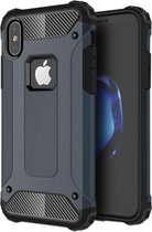 Voor iPhone X / XS Magic Armor TPU + PC Combinatie Case (navy)