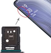 SIM-kaarthouder + SIM-kaarthouder / Micro SD-kaarthouder voor OPPO Reno 10x zoom (zwart)