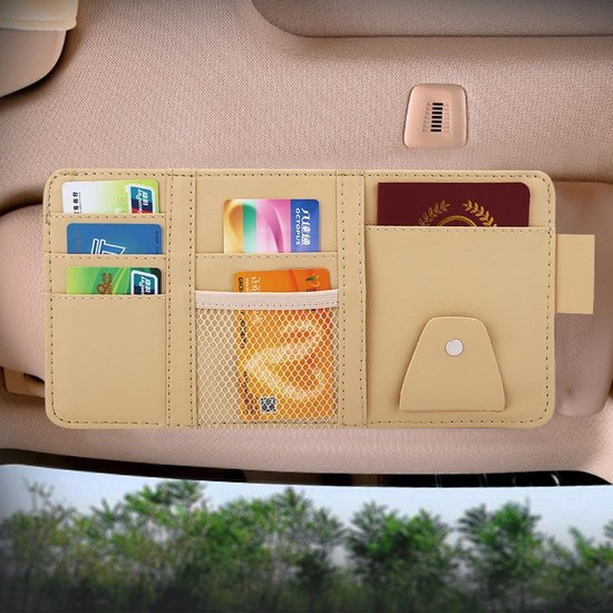 Universele Auto Zonneklep Board Papier Tissue Box CD Storage Case Houder  Card Bag