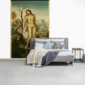 Behang - Fotobehang Leda en de zwaan - Leonardo da Vinci - Breedte 175 cm x hoogte 260 cm