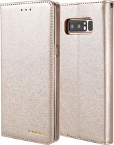 Voor Galaxy Note 8 CMai2 Zijde Textuur Horizontaal Flip Leren Case met Houder & Kaartsleuven & Fotolijst & Portemonnee (Lichtgoud)