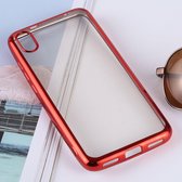 Ultradunne galvaniseren Soft TPU beschermende achterkant van de behuizing voor Xiaomi Redmi 7A (rood)