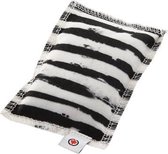 Canadian cat speelkussen zebra met catnip zwart / wit - 10x7,5x1 cm - 1 stuks