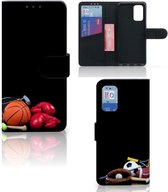 GSM Hoesje Samsung Galaxy A32 4G | A32 5G Enterprise Editie Bookcover Ontwerpen Voetbal, Tennis, Boxing… Sports