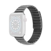Litchi Texture Silicone Loopback Horlogeband Voor Apple Watch Series 6 & SE & 5 & 4 44mm / 3 & 2 & 1 42mm (Grijs)