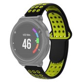 Voor Garmin Forerunner 220/230/235/630/620 / 735xt siliconen band (zwart geel)