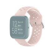 23 mm voor Fitbit Blaze / Fitbit Versa 2 universele sport siliconen vervangende polsband (roze)